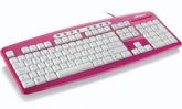 TECLADO SUPER MULTIMIDIA STEEL PINK PIANO USB