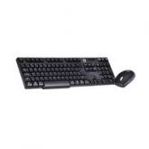 Teclado C3 Tech e Mouse Óptico Sem Fio K-W600 BK
