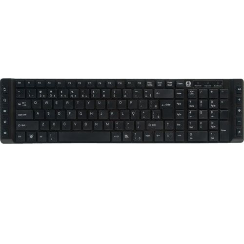 Teclado C3Tech Multimídia Slim AB-II KB3220-2 - USB