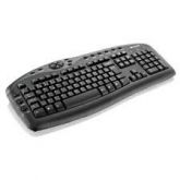 TECLADO SUPER MULTIMIDIA WISE PRETO GRAFITE US