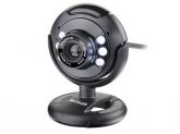 WEBCAM PLUGePLAY 16MP NIGHTVISION MIC USB PRETO